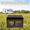 NERMAK 12V 16Ah Lithium LiFePO4 Deep Cycle Battery, 2000+ Cycles