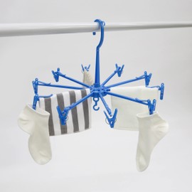 Towa Sangyo Laundry Hanger, Neosul Mini Parasol Hanger, 10 Pieces, Blue, Approx. φ16.9 x Height 9.4 inches (43 x 24 cm)