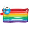 Tiger pencil case - rainbow colours 8 x 4 inch