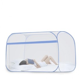 Goodnight One-Touch Square Blue Mosquito Net For 1-2 people