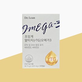 Dr.Lin Supercritical Altige Omega 3 1025mg x 30 capsules x 1 box vegetable capsule rTG type / 닥터린 초임계 알티지 오메가3 1025mg x 30캡슐 x 1박스 식물성캡슐 rTG형