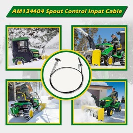 AM134404 Replace for John Deere Spout Control Input Cable, Chute Deflector Cable Fits JD 44 Inch Snow Blower on L 100 110 120 130 X 300 320 340 500 520 540 LA 100 110 120