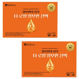 Iljin Healthcare The Royal Albumin Essence 30 sachets x 2 Fermented Deer Antler Extract Powder Albumin Complex Egg White Albumin / 일진헬스케어 더 로얄 알부민 진액 30포 x2개 발효녹용추출분말 알부민복합물 난백알부민