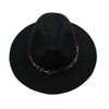 Upstore Womens Felt Panama Hat Classic Wide Brim Fedora Hat