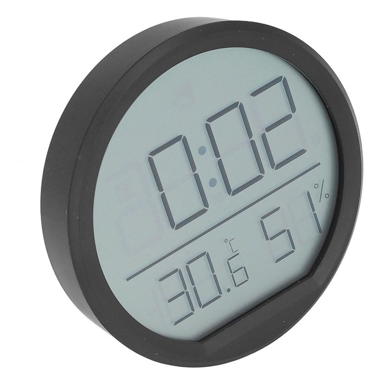 Indoor Thermometer Hygrometer Multifunction Thin Accurate Wall Mounted Digital Alarm