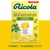 Ricola No Sugar Added Lemon Mint Cough Suppressant Throat Drops,