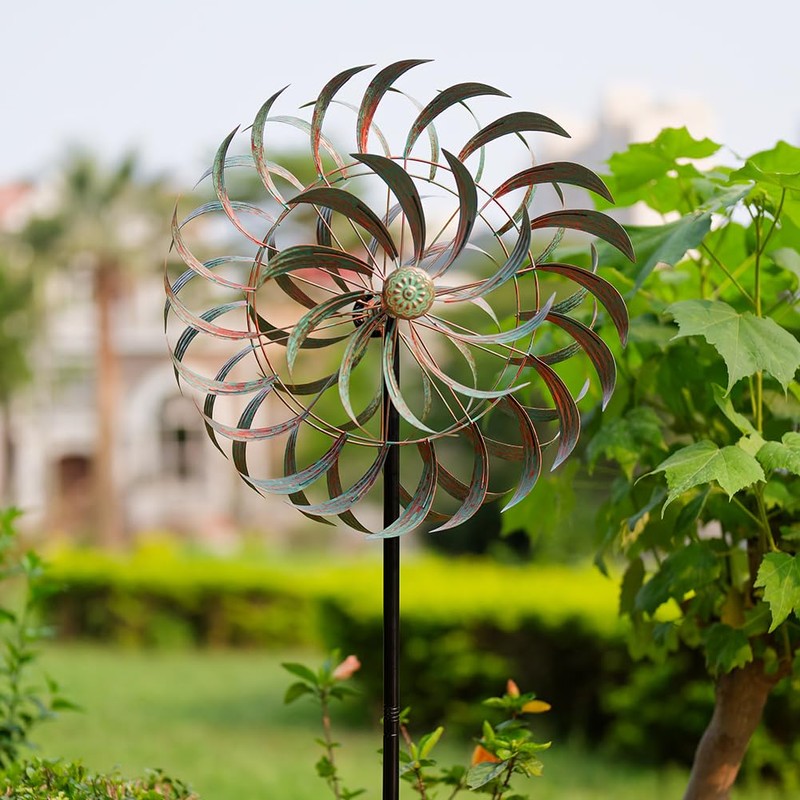 Viveta Large Outdoor Wind Spinner,21 * 85 inches Metal Wind