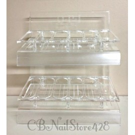 OPI Empty Clear Nail Polish Display Rack - Hold Up to 36 Bottles - BRAND NEW