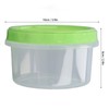 12 Sets 1 Cup Containers 8oz Stackable Reusable Round Plastic