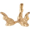 Bard's Brass toned Egg Stand/Holder, Rabbits, 2.125" Diameter, Pack of