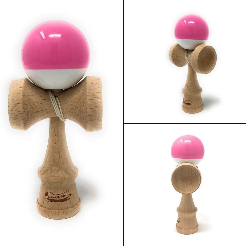 Kendama MyCircus JUGGLE 4FUN (Includes Replacement Lace/Bag) for Kids (Pink