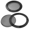 Facmogu 2PCS 4" Black Round Speaker Grills Cover, Metal Mesh