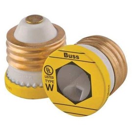 Cooper Bussmann W-3 Buss Plug Fuse, Type W