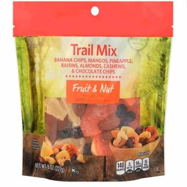 Fruit & Nut Lion Trail Mix: Banana Chips, Mangos, Pineapple, Raisins, Almonds, Cashews & Chocolate Chips - Snacking Snack Food Treat 8oz Bag