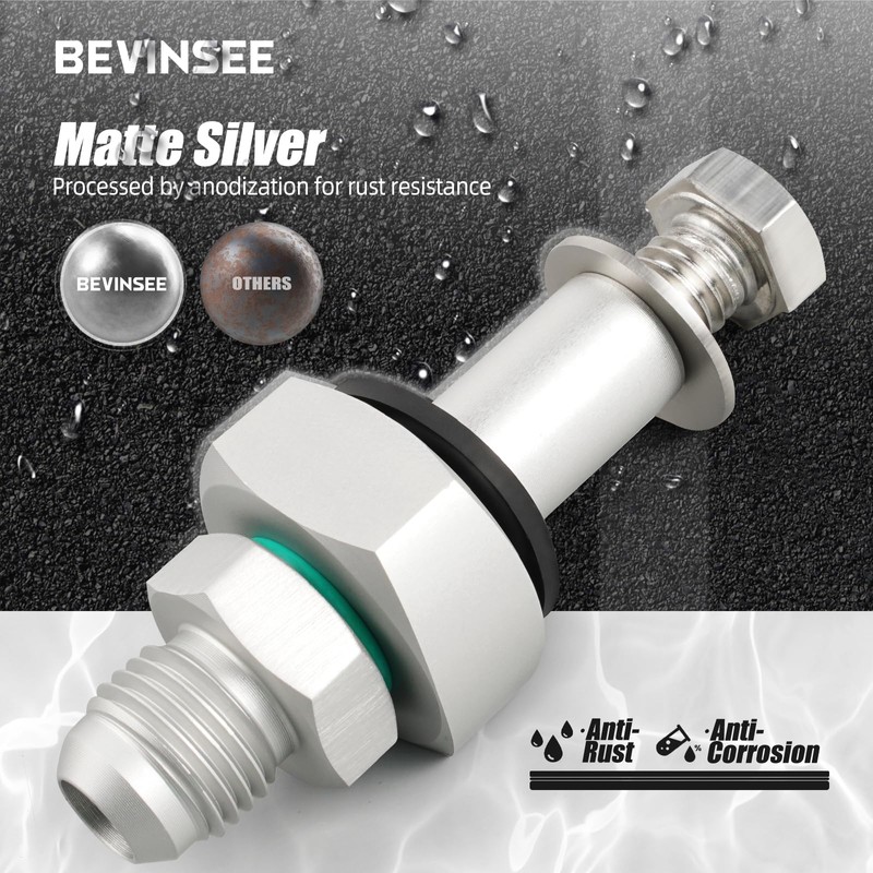 Bevinsee 6AN Universal Fuel Tank Return Line Fitting Bung Kit