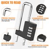MeBantoo Cabinet Lock with Combination, Adjustable U-Shaped Combination Cabinet Lock