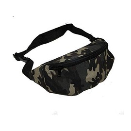 Camouflage Fabric Bum Bag Waist Bag Fanny Pack Money Pouch Belt Travel Holiday Shiny