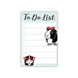 Guinea Pig Sticky to Do List| Guinea Pig Lover Gift Ideas for Girls and Women | Furry Potato Notepad 4x6 50 Pages