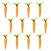 yueton 12PCS Easter Carrot Hanging Ornaments Foam Glitter Artificial Carrots
