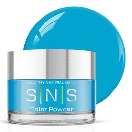SNS Healthy Natural Nails SNS Nail Dip Powder Colors - Gelous Color Dipping Powder - Blue Curacao (Blue, Turquoise Neon) - Long-Lasting, Healthy Nail Beds - Professional & DIY - 0.5 oz