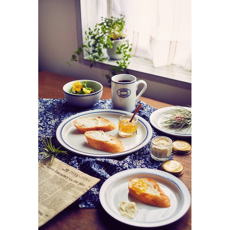 DANSR DANSK Bistro Salad Plate, 8.9 inches (22.5 cm), Microwave,