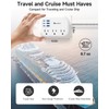 6 USB(3 USB C) Power Strip- Travel Power Strip with