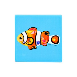 Maxwell & Williams Pete Cromer Ozzie Ocean Cork Back Coaster 10.5cm Set of 4 Assorted Gift Boxed