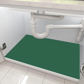 Generic Under Sink mats for Kitchen Leather Absorbent mat 34""x22"" Under Kitchen Sink Liner Mat Waterproof mat Rubber mats (Green)