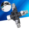 1/8 Three Way Adjustable Metal Air Hose Splitter Airbrush Fitting