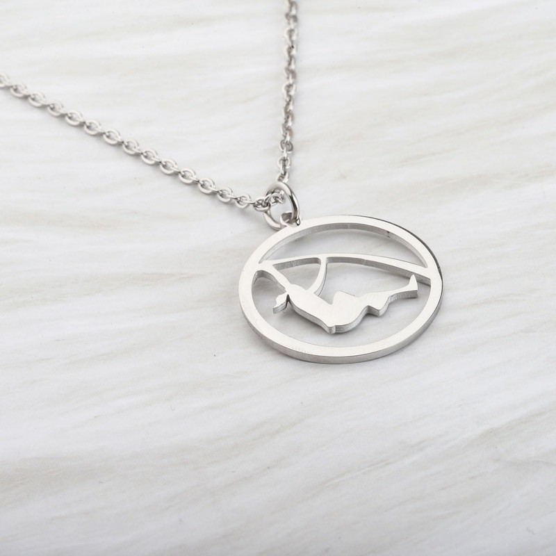 LQRI Pole Vault Necklace Pole vaulter Gift Pole Vault Coach