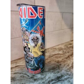 Iron Maiden Best of the Beast 30 0z tumbler CUSTOM MADE NEW