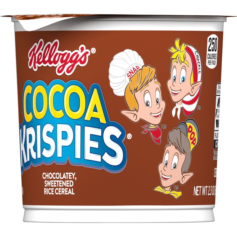 Kellogg's Cocoa Krispies Breakfast Cereal Cups, Kids Snacks, Cereal Cups
