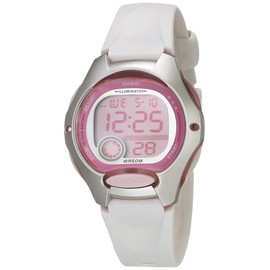 Casio LW-200-7AV Digitaluhr für Damen, Weiß, Kunststoff, Weiß, Einheitsgröße, weiß, Unitalla, Lässig