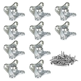 Removable Corner Brace,L Shape Right Angle Metal Bracket Corner Brace Removable Corner Code for Wood Furniture Cabinet Shelves Chair (Sliver, 10)