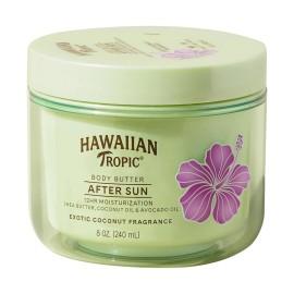Hawaiian Tropic After Sun Body Butter 8oz – Coconut Oil Tan Extender Lotion