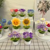 Vbepos Crochet Flowers Artificial Knitted Forever Flowers Bouquet, Inspirational Gifts