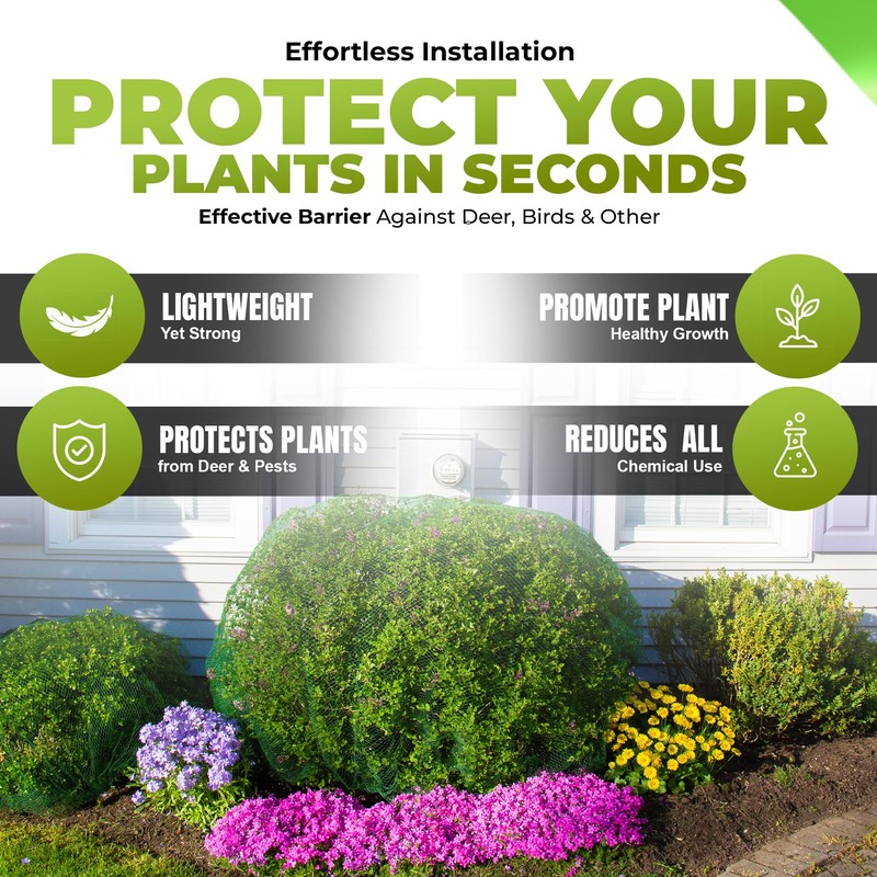 Deer-Terrent Deer Fencing – Heavy Duty Bird Netting, Chicken Coop,