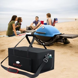 EDIBIN Weber Grill Carry Bag - Fit for Q1200, Q1000 & Q1400, 600D Heavy Duty, Weather Resistant