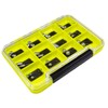 Gamakatsu LE-506-1 Yuihime Slim Jig Head Box, Lime, Size D