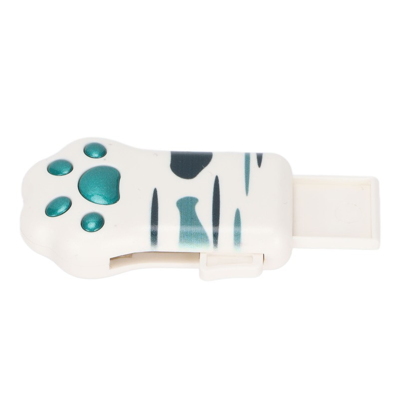 Memory Stick Olive Green Tabby Pattern Cat Paw Shape USB