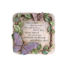 YLSMILE Garden Memorial Stone, Those We Love Don't Go Away Remembrance Gift, Stepping Stone Outdoor, Decor for Garden, Homes and Lawn