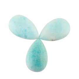 CRYSTALINES 3pcs Natural Aragonite Gemstones, Wholesale Cabochon Stones, DIY Jewelry Making, Bulk Loose Supply, Chakra Healing Crystals, Gem Collection, Wire Wrapping, A Grade