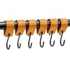 Brute Strength - Leather S Hooks for Hanging - Ochre