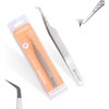 Glory Professional Eyelash Extensions 45-Degree Angle Lash Tweezers Classic Volume / 글로리 속눈썹 연장 프로페셔널 45도 각도 래시 핀셋 클래식 볼륨