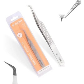 Glory Professional Eyelash Extensions 45-Degree Angle Lash Tweezers Classic Volume / 글로리 속눈썹 연장 프로페셔널 45도 각도 래시 핀셋 클래식 볼륨