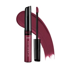 Cyzone Labial Mate Studio Look – 24H de Duración, No Transfer, Color Mate Intenso y Alta Pigmentación – 6 ml (ULTIMATE WINE)