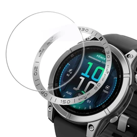 Lamshaw for Garmin Fenix 8 Bezel Ring, Reinforced Metal Frame Protective Cover Shockproof Anti-Scratch Shockproof Replacement Bezel for Garmin Fenix 8 47mm,51m Smart Watch (Silver,51mm)