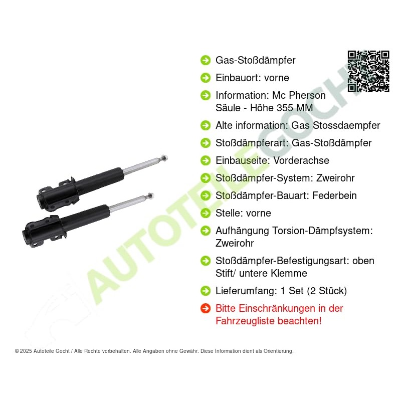 BILSTEIN 22-214751 Shock Absorber