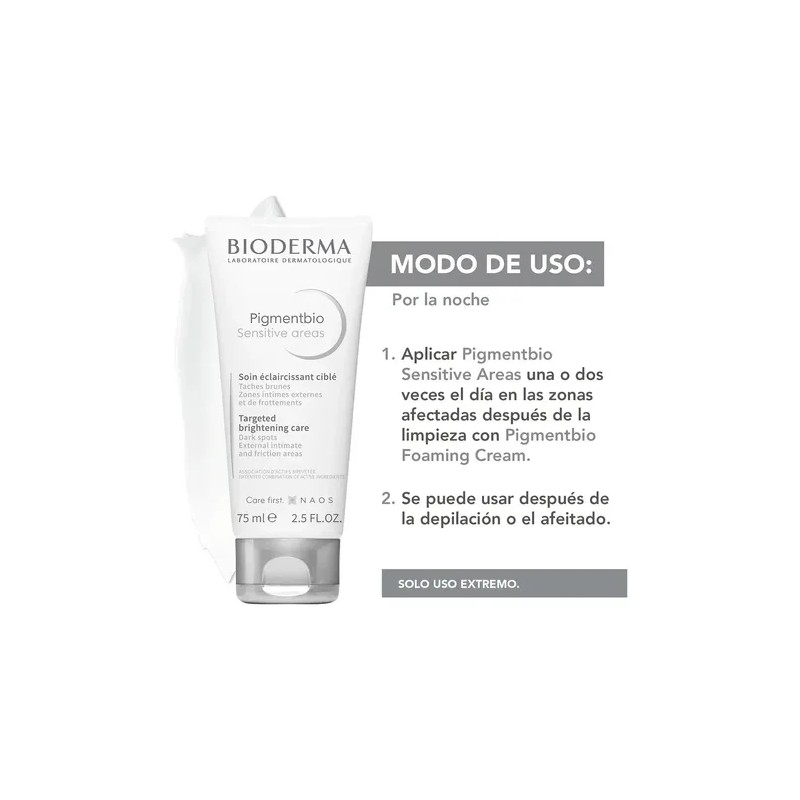 2pc Bioderma Pigmentbio Sensitive Areas Crema Iluminadora