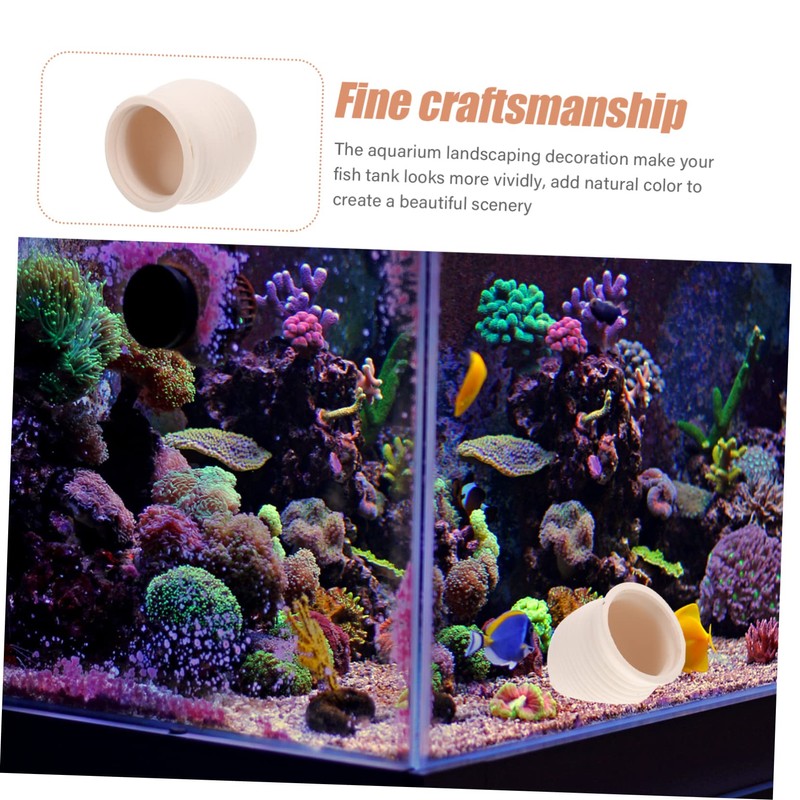 SUPVOX Fish Tank Cave Hideout Decorative Aquarium Landscaping Accessory for